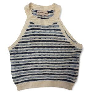 Willow & Wind Striped Knit Tank Top